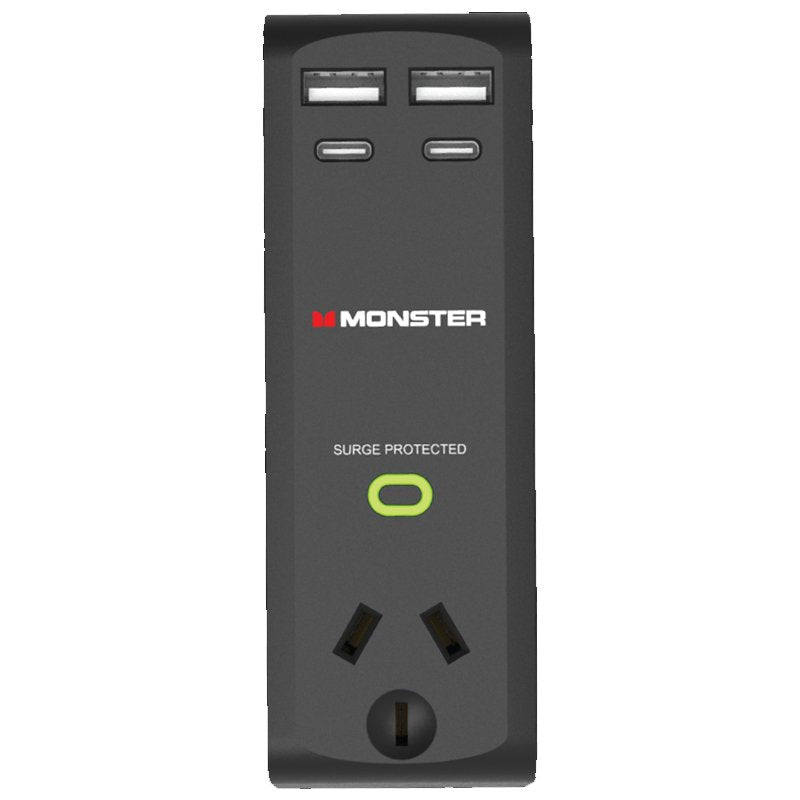 Monster Cable 1-Socket Surge Protector with USB