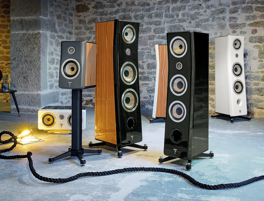 Focal Kanta No.2 Floorstanding Speakers - High Gloss Walnut / Black Gloss, New in Box