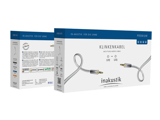 Inakustik Premium Stereo 3.5mm Male to 3.5mm Male Auxiliary Cable