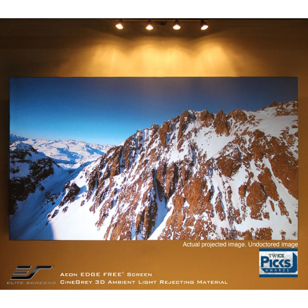 Elite Screens Aeon Cinegrey 3D 16:9 Fixed Frame Screen Edge Free Design