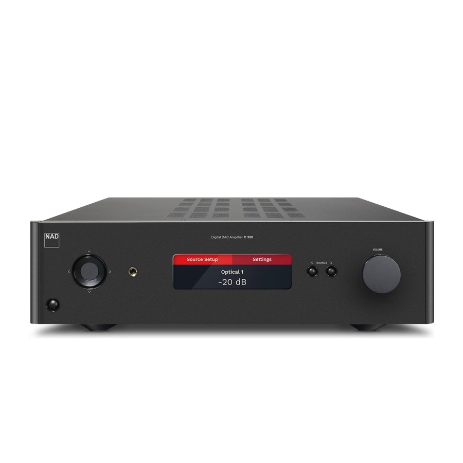 NAD C 388 Hybrid Digital DAC Amplifier with/out BluOs 2